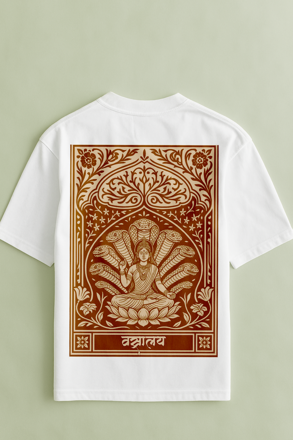 Naag Patta Chitra t-shirt white back — Patta Chitra artwork streetwear